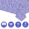 Purple Aluminum Film Tablecloth, Party Cartoon Children's Birthday Decoration Items, Set Up Party Dessert Table, Table Decoration Tablecloth.