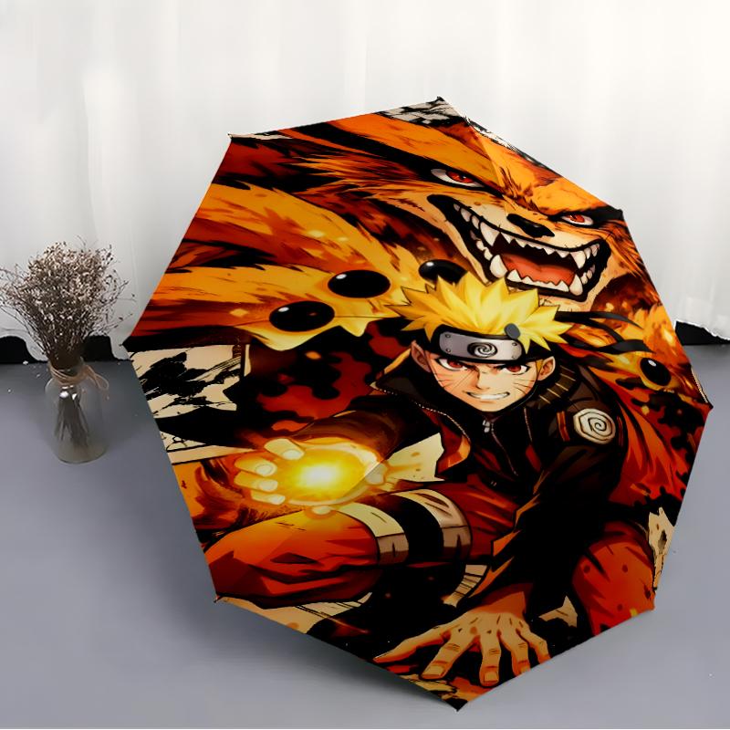1pc Naruto2 Umbrella, Sun Protection, And UV Shielding. It Has Eight Sturdy Ribs for Outdoor Use And Perfect As a Holiday Gift