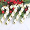 Festival Holiday Hanging Decorations Assorted Color Thick Plastic Candy Canes Ornament For Christmas Tree