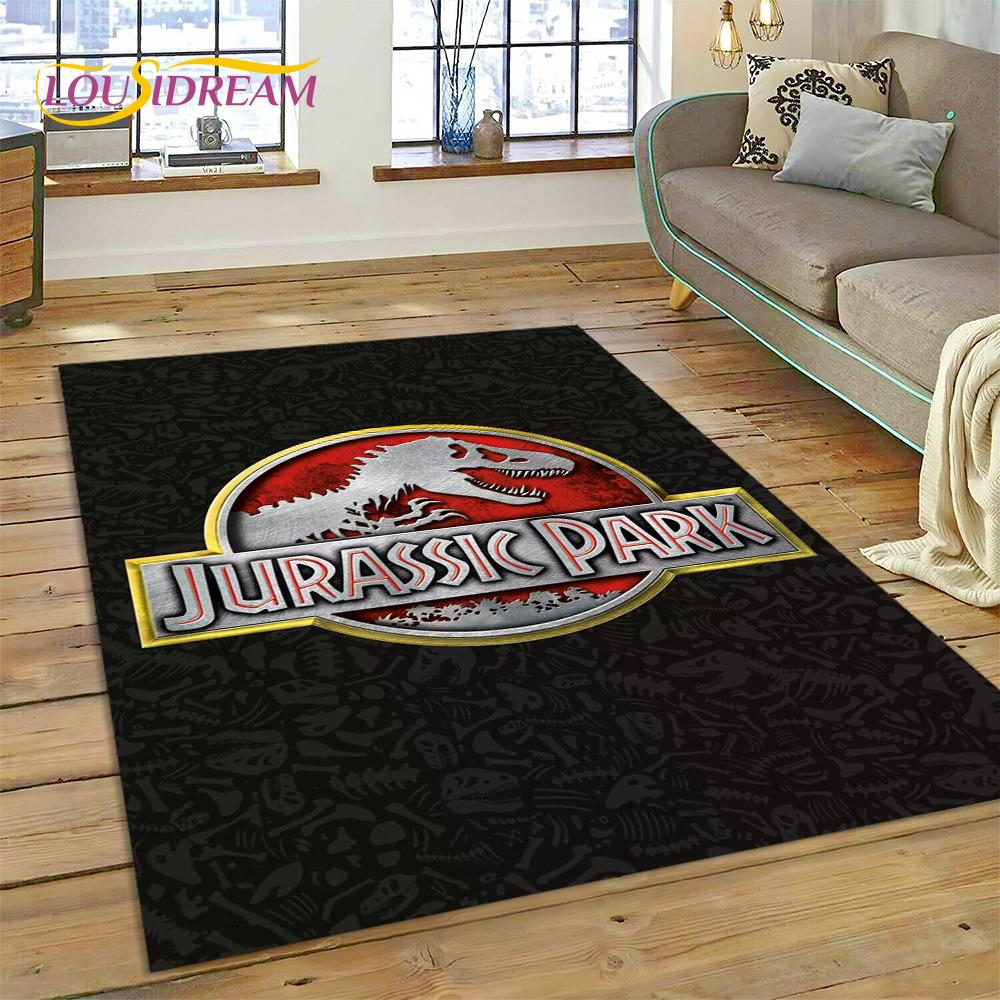 Tappeto Tappeto Tappetino Decorativo Antiscivolo per Soggiorno Camera da Letto, Tappetino per Porta, Decorazione per Divano, Tappeto Cartoon 3D Dinosauro Parco Giurassico Dino