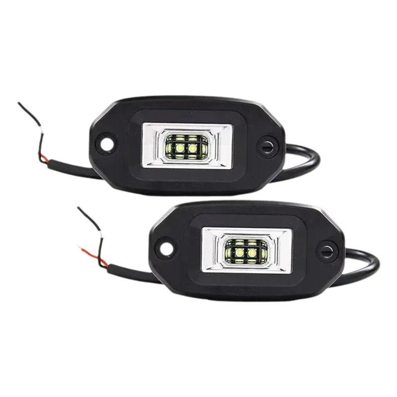 2Pcs 4 Inch 20W LED Work Light Bar For 4X4 Off Road Jeep SUV UTV Boat Motorcycle