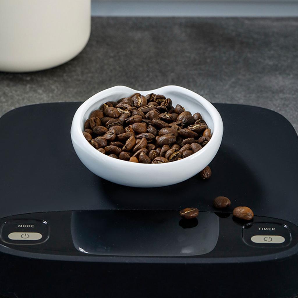 Coffee Bean Dosing Cup Coffee Bar Accessories Single Dose Measuring Tray Coffee Bean Dosing Cup Ceramic Cup