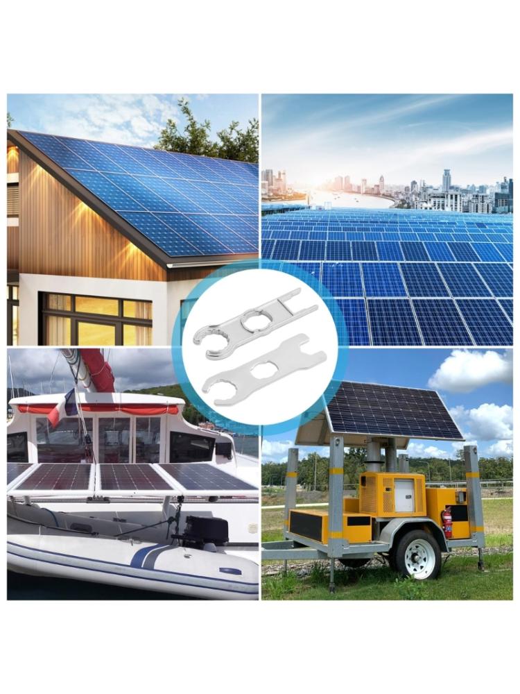 2Pcs Solar Crimping Wrench Spanner for Connector Crimping Tools for Solar Panel Installation Photovoltaic Connector