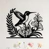 Elegant Hummingbird Metal Wall Art Sculpture Living Room Garden Decor Bird Lover Gift