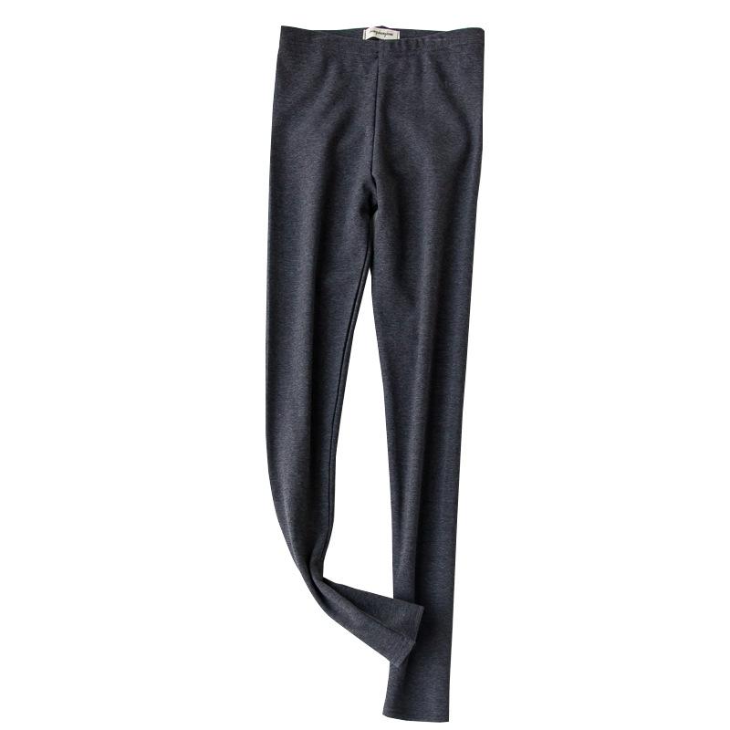 Women's High Waist Brushed Cotton Leggings: Versatile, Slim Fit Nine-Point Pants for Spring and Autumn.