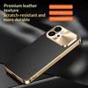 For Honor 600/600 Pro Case Luxury Leather Frosted Lychee Plated Bezel Cover for Honor 600 Pro 5G Skin-Friendly Shockproof Funda