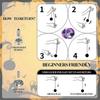 X2 Professional Unresponsive Yoyo with Replaceable Responsive Bearings Strings and 2 Yo-Yo Gloves Gift B