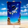 Quick Dry Beach Towel Astro Bot Pattern, Lightweight Absorbent Towel for Pool Beach Vacation Use