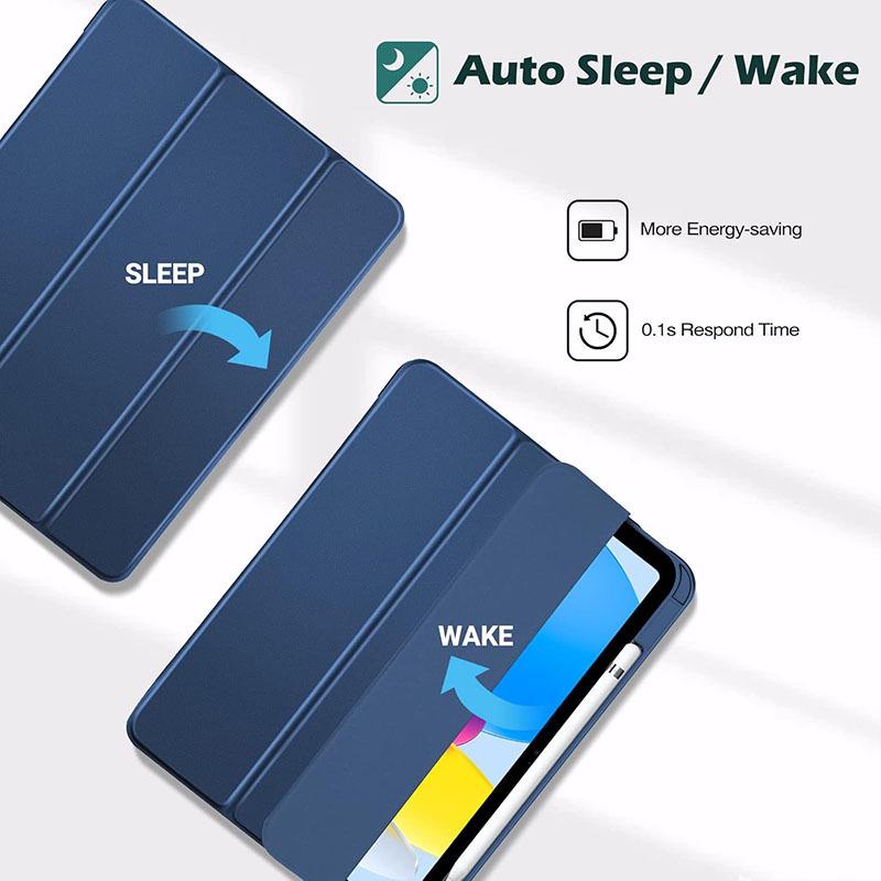 IPad Air 11 Dreifach faltbares magnetisches Acryl-Ständer-Case mit Sleep-Funktion