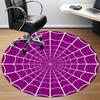 1pc Spider Web Office Round Area Rug, Indoor Mat Suitable ForOffice, Under Office Chairs Bedroom Living Room Home Decor, Room Decot077