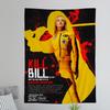 Classic Movie KKill BBill Anime Tapestry Hanging Tarot Hippie Wall Rugs Dorm Wall Hanging Sheets