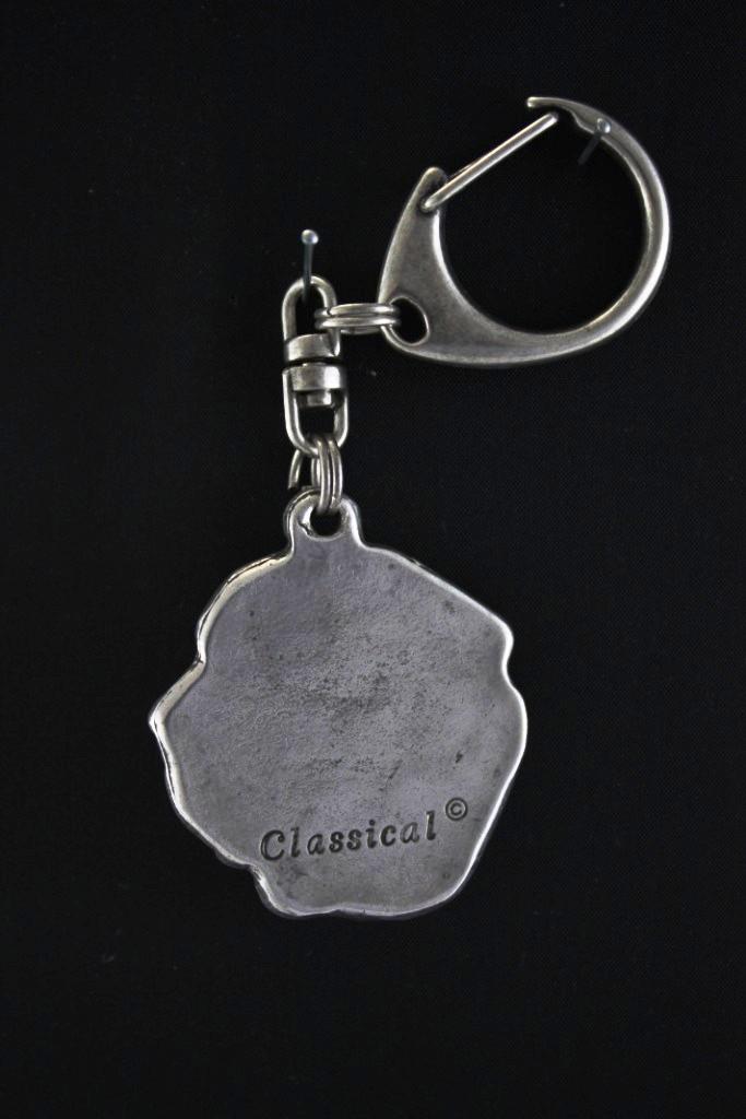 Fila Brasileiro, Brazilian Mastiff - Silver-Plated Keychain With a Dog, Handbag Ornament, Backpack Charm by Art-Dog