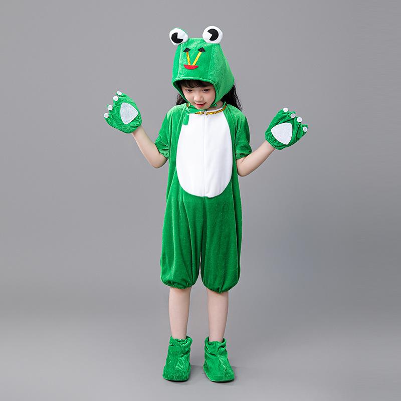 Costume da Ballo Rana Verde per Bambini - Vestito di Scena per Girini che Cercano la Mamma