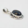 Natural Black Onyx Pendant, Solid 925 Sterling Silver Pendant, Boho Pendant, Oval Onyx Pendant, Birthstone Pendant, Gift for Friends