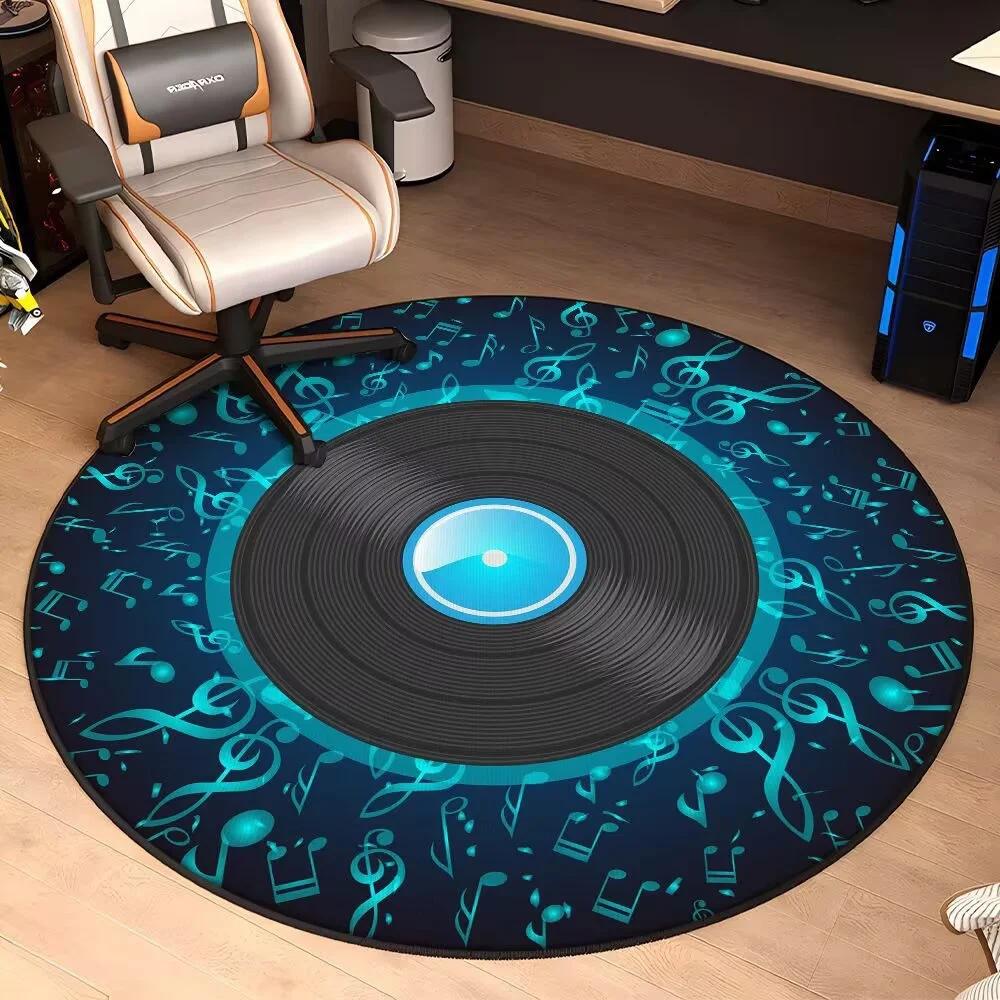 E-sports Circular Carpet Home Decor Living Room Dirt Resistant Carpet Bedrooms Study Children's Rocking Chairs Anti Slip Pads