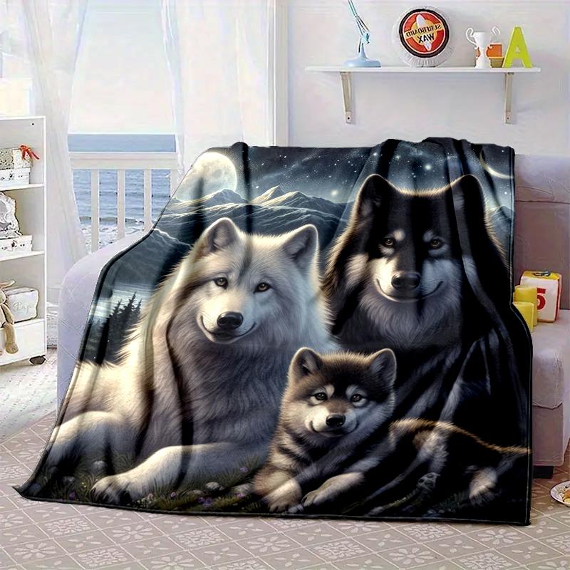 Wolf Pack Majesty Blanket Flannel Blanket Throw Blanket Sofa Cover Blanket Soft Premium Blanket Picnic Blanket Tv Blanket Gifts