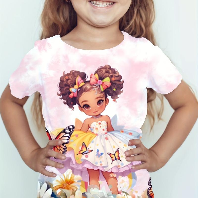 Dziecięca koszulka 3D Kot Dziecięca odzież Dziewczęca koszulka Odzież dla dziewczynek 2024 Dziewczęca letnia dziecięca koszulka dziecięca dziecięca graficzna moda dla nastolatków
