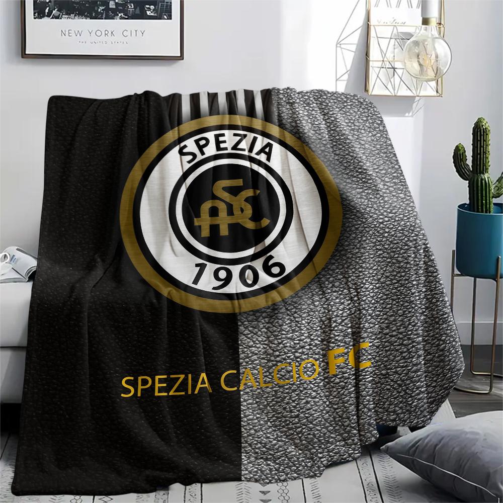 Spezia Calcio,pattern Flannel Blanket, High quality Comfortable for All Seasons, Home Decor, Warmth and Comfort, Perfect for Gifts.