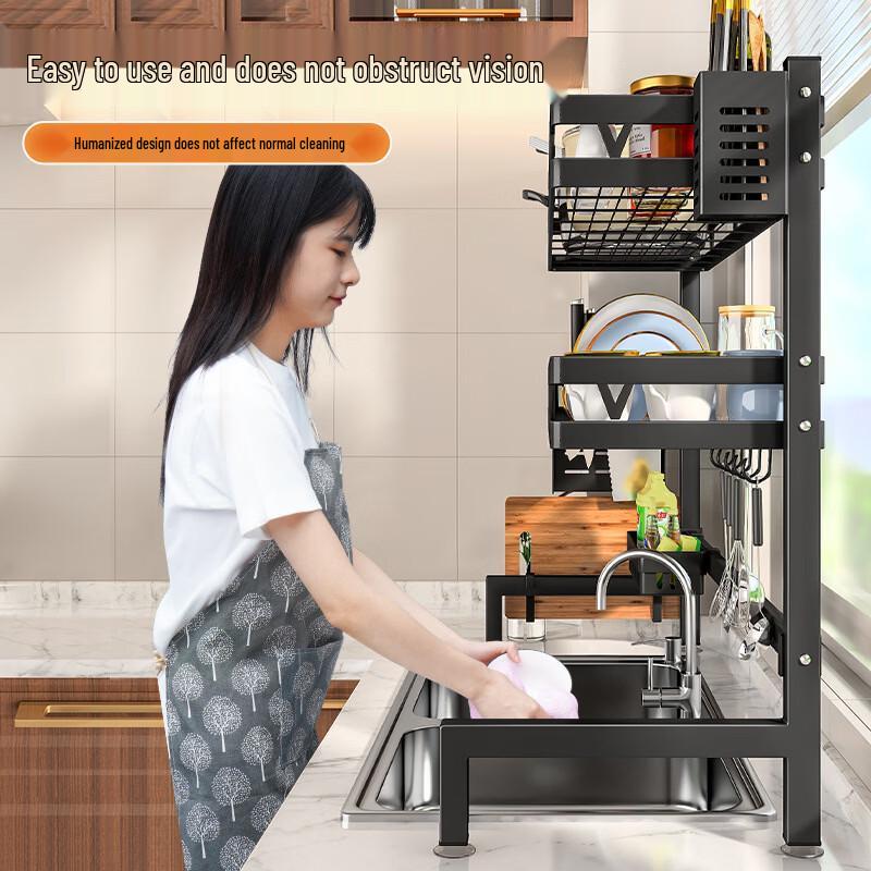 Kitchen Sink Countertop Drain Storage Rack