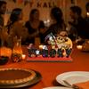 Halloween Room Tabletop Decor Pumpkin Haunted House Letter Ornament, Wooden Ornaments Spooky Festive Desk Decoration for Party Props Unique