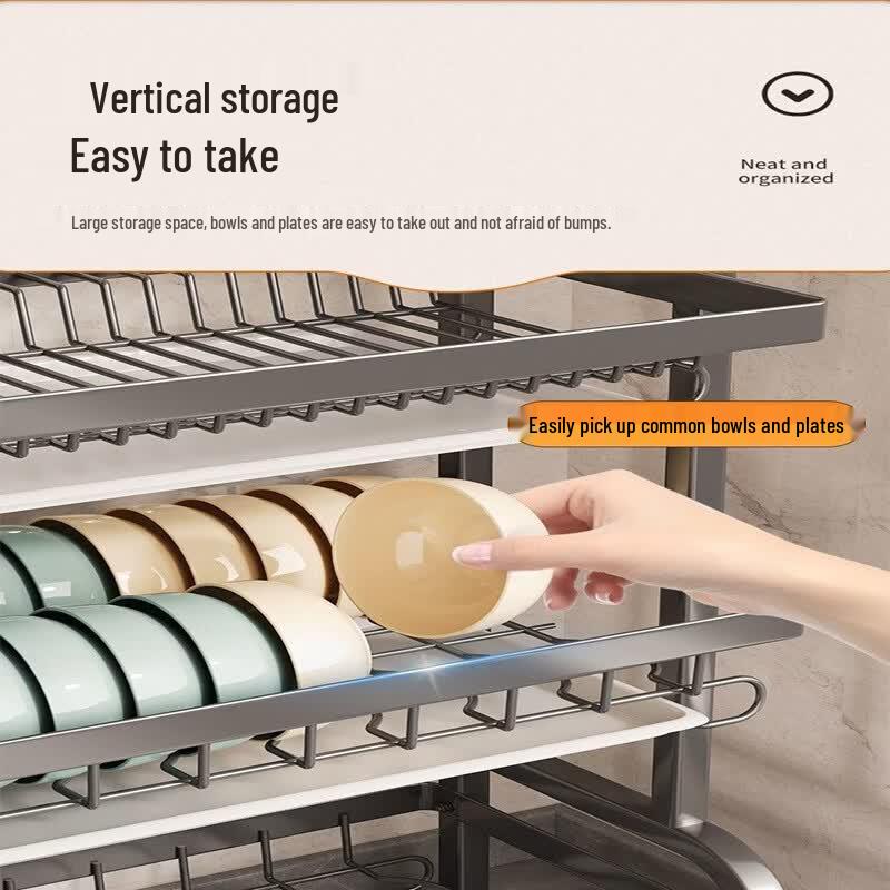 Duomeiduo 3-Tier Carbon Steel Dish Drying Rack