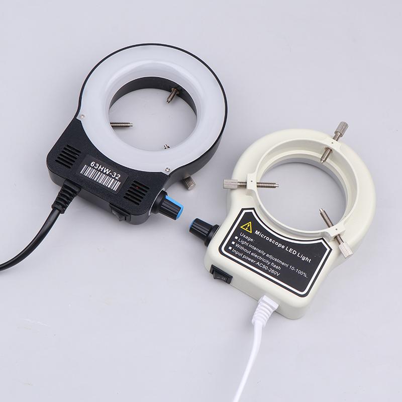 Mikroskop LED Kruhové Světlo Iluminátor Lampa Pro Mikroskop Kruhové Světlo Průmyslový Mikroskop Světelný Zdroj Kamery EU Zástrčka