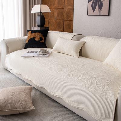 Pastoral Small Fresh Sofa Cushion Fabric Embroidery Non-Slip Four-Season Universal New Sofa Cover Towel Seat Cushion