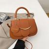 Ladies' Bag, Shoulder Bag, Saddle Bag, Simple and Versatile Handbag, Fashionable Contrasting Underarm Bag, Casual Crossbody Bag