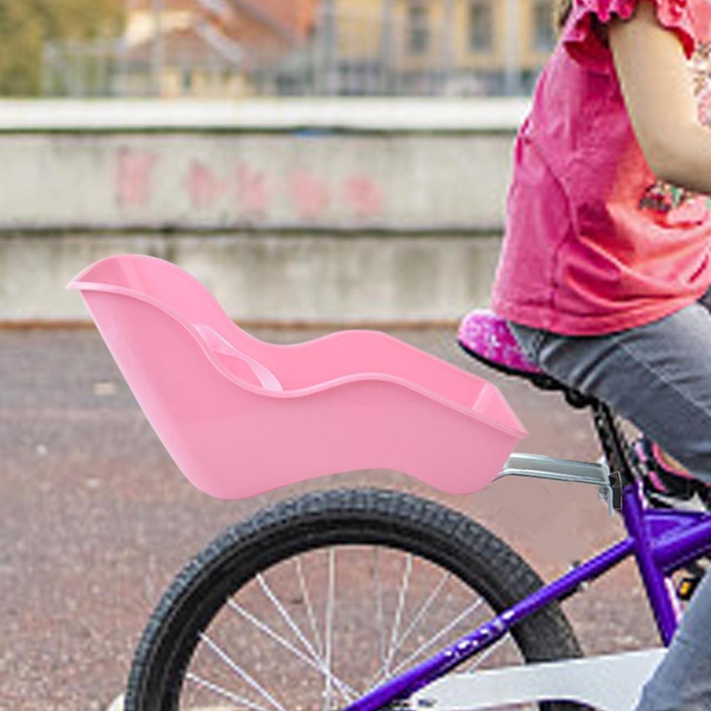 Doll Bicycle Seat Decoration Easy To Install Kids Gift For Most Bikes Doll Carrier Seat Pink Baby Doll Cycle Seat Attachment