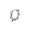 Punk Stainless Steel Cone Coil Earrings - Trendy Round Wire Ear Buckles