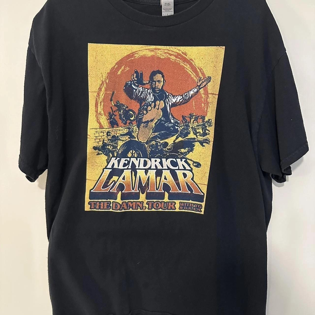 Kendrick Lamar The Damn Tour Basic Black Short Sleeve Unisex Shirt WA1705 XL