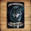 Metal Poster Wolf Vintage Wall Art Home Decor