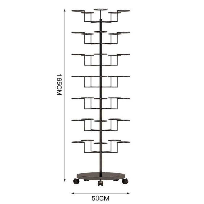 Cap Storage Stand Organizer Display Caps Holder Mobile Metal Hat Organizers Adjustable Hats Organization Support with Wheels