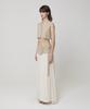 Meuameu Origami Crop Layered Chiffon Long Skirt