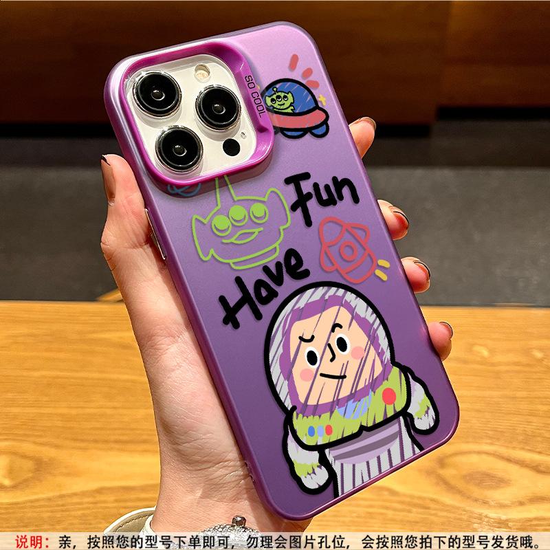 Applicable to Apple 11 mobile phone case cartoon iPhone11promax laser 11pro matte 11 graffiti three-eyed monster