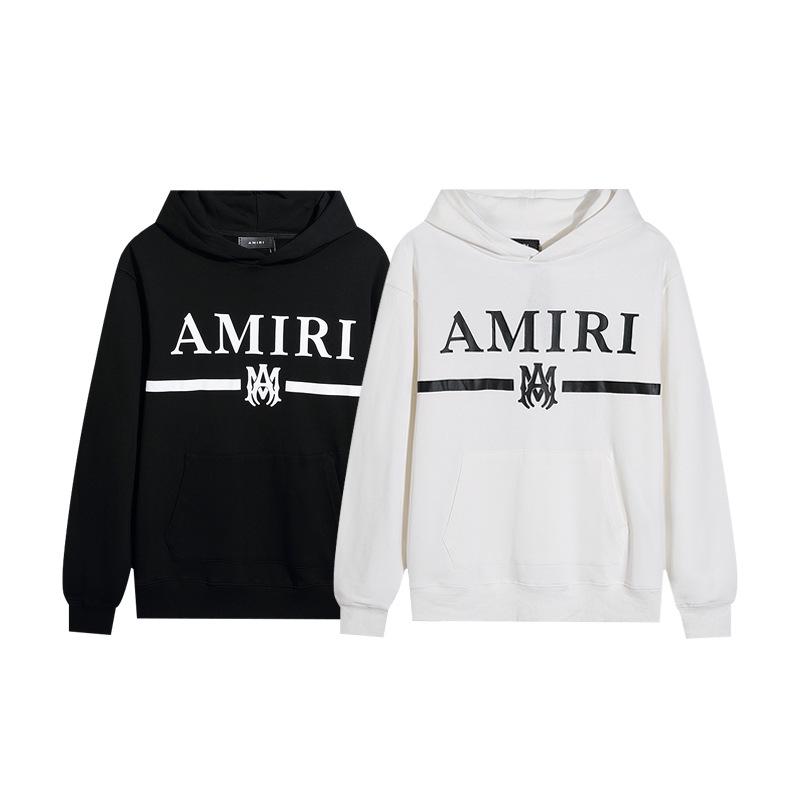 AMIRI Unisex High-Definition Print Casual Hoodie - 2024 Autumn/Winter American Trendy Collection