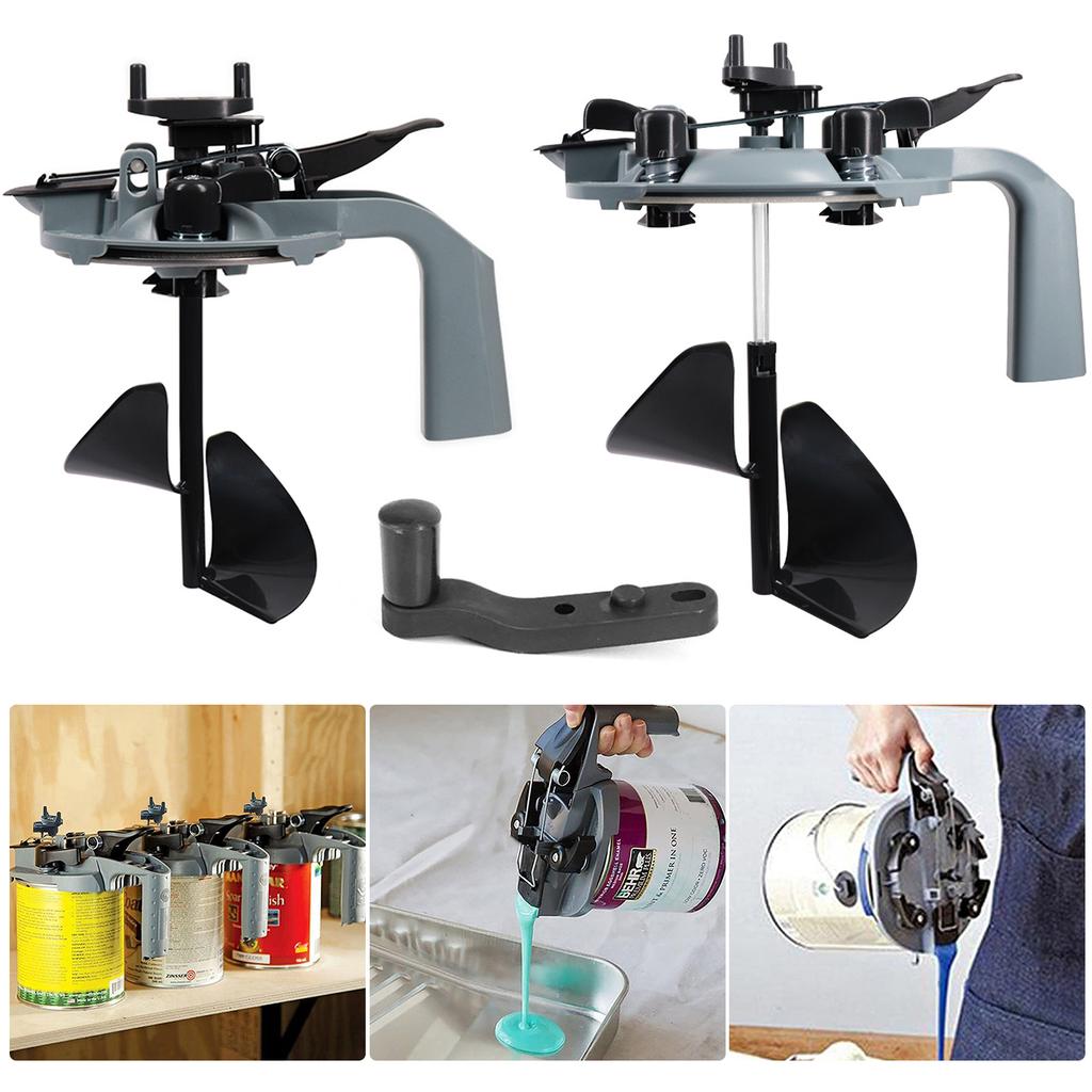 Automobilfarbe und Beschichtung Mischschlamm Abdeckung Rührwerk Mischpartner Farblid mit Rührpaddel im Schneckenstil 1L 4L Mischdeckel