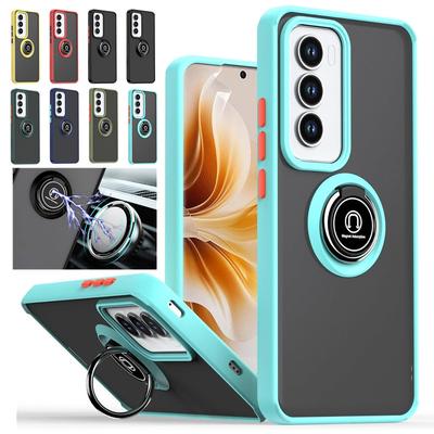 Armor Matt Hülle Für OPPO Reno 12 11 Pro 5G 12F 12FS 11F Reno12 F FS Hülle Magnetischer Ring Ständer Halter Coque Funda Capa