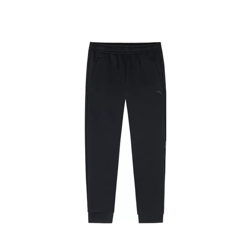 

Anta Серия «Всепогодная» Однотонные Дышащие Универсальные Трикотажные Спортивные Штаны Джоггеры со Средней Посадкой Мужские брюки Основной Черный 152437312S-1