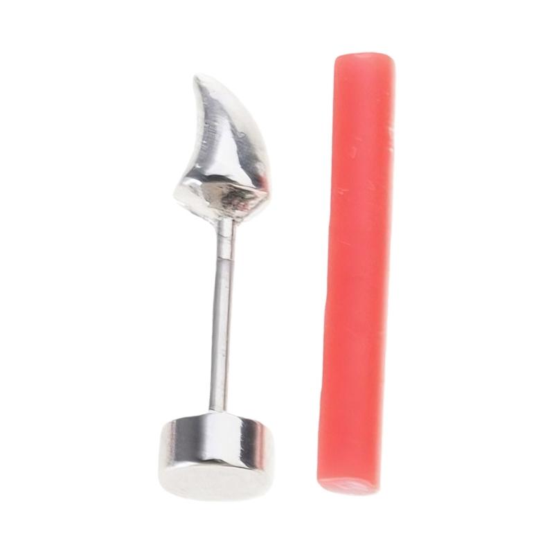 

Серьги-каффы в виде рожек дьявола из титановой стали, удобные, готическая бижутерия для чувствительной кожи и на каждый день 1