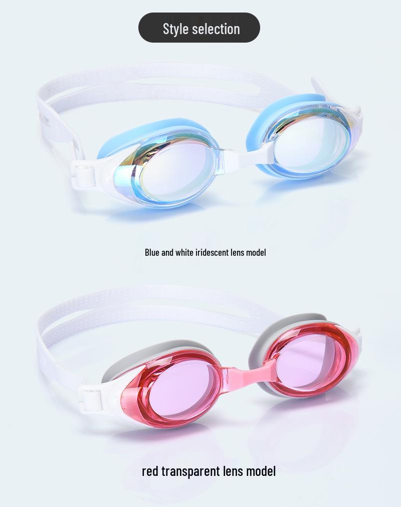 High-Definition Silicone Swimming Goggles for Adults - Waterproof, Professional Outdoor Eye Protection Swim Gear for Men and Women