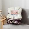 Winter Doppelschicht Korallenfleece & Lammwolle Einfarbig Decke