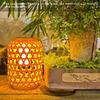 1 Stück Solare Imitation Bambuslaterne Outdoor Wasserdicht Kunststoff Rattan Laterne Hof Dekoration Gartenlicht