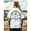 Klub Fajnych Tatusiów Koszulka Tata T-shirt Pożądany Rok Prezent na Dzień Ojca Rekreacja na Świeżym Powietrzu Oddychająca Wszystkie Pory Roku Unisex