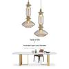 Modern European Glass Chandelier for Restaurant, Bedroom, or Stairwell
