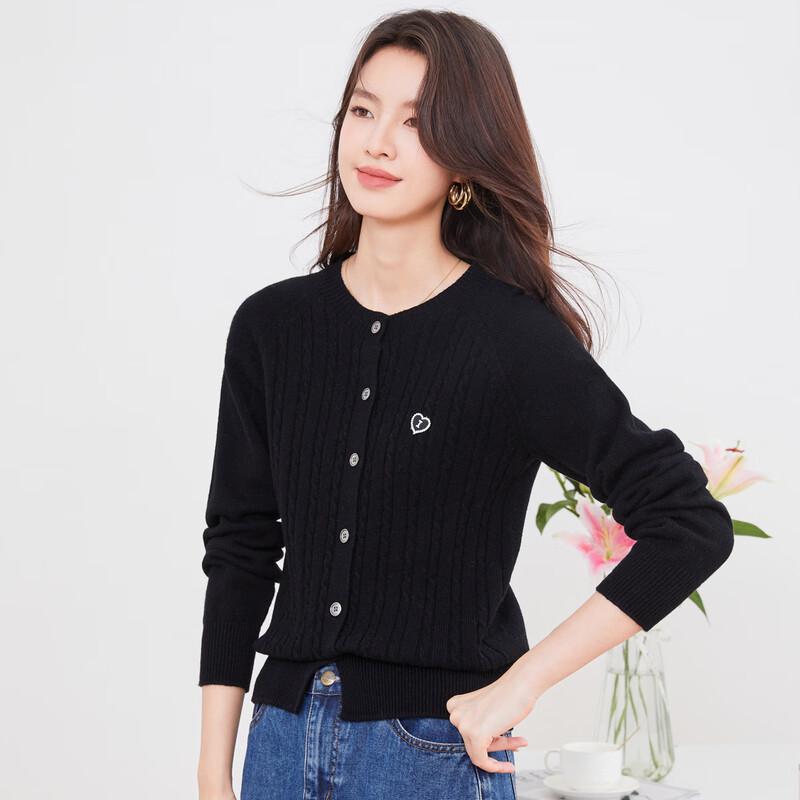 Women's 100% Pure Wool Knit Cardigan