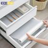 Klare, wasserdichte, ölbeständige Schubladen-Regalauskleidung, Regalabdeckung, Matte, Schrank, rutschfeste Griffeinlagen für Schubladen für Küchenschränke