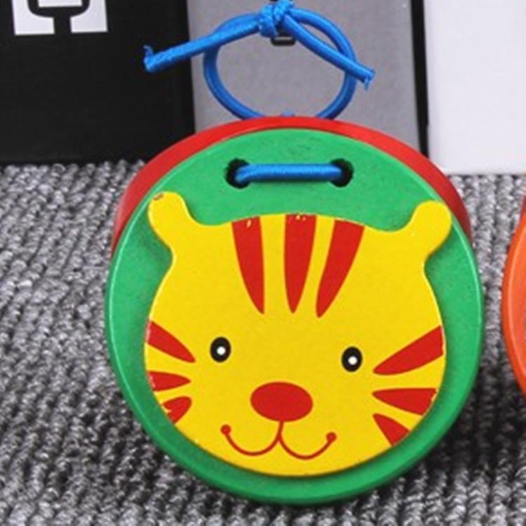 

Деревянные кастаньеты в виде мультяшных животных - ударный инструмент Орфа для малышей и младенцев