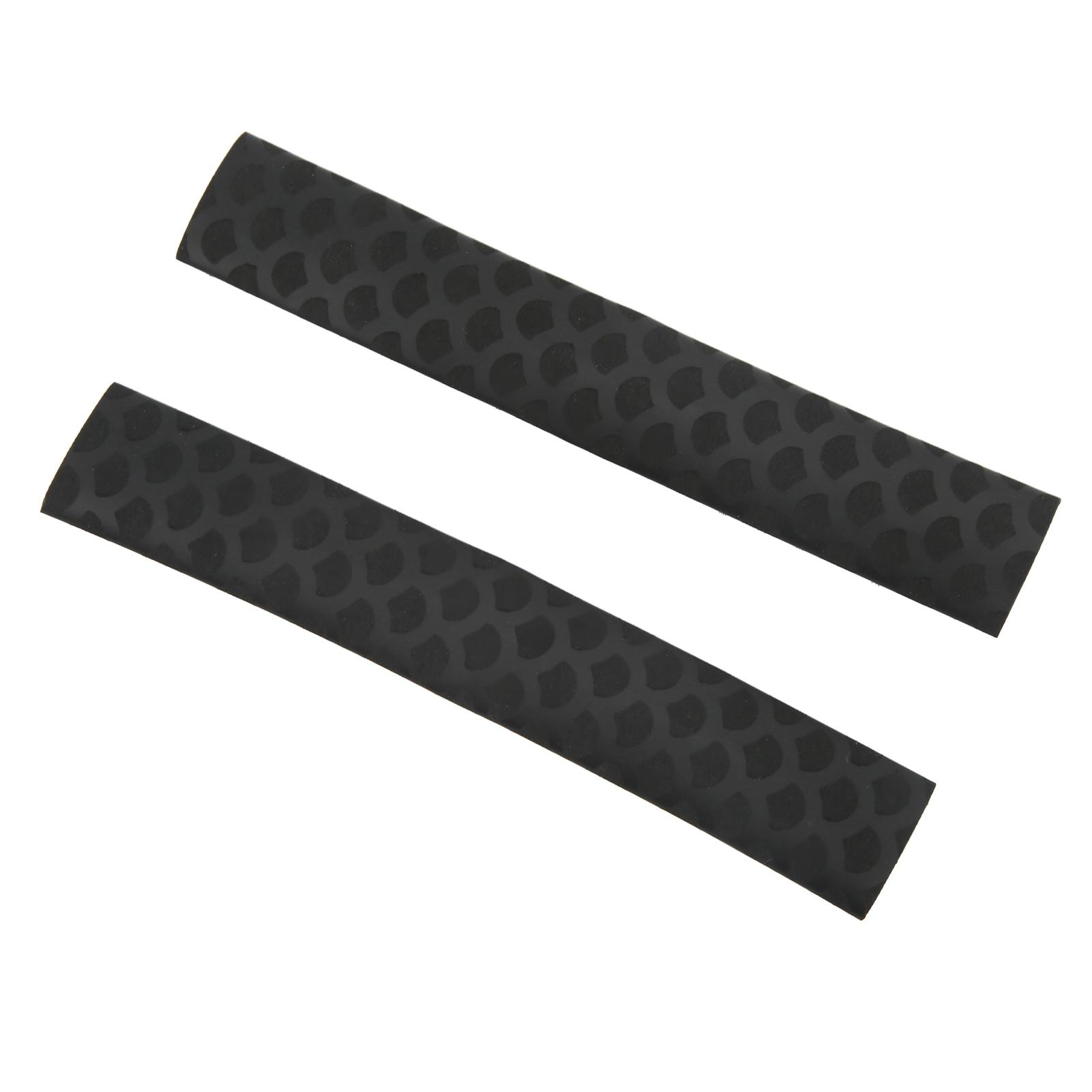 

2 шт. матовые противоскользящие накладки на голени, многоразовые, с рисунком рыбьей чешуи, черные чёрный