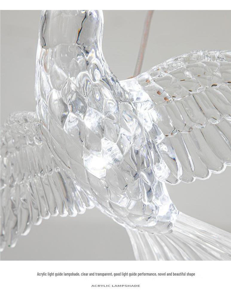 Creative Butterfly Swan Swallow Pendant Light for Bedroom or Living Room